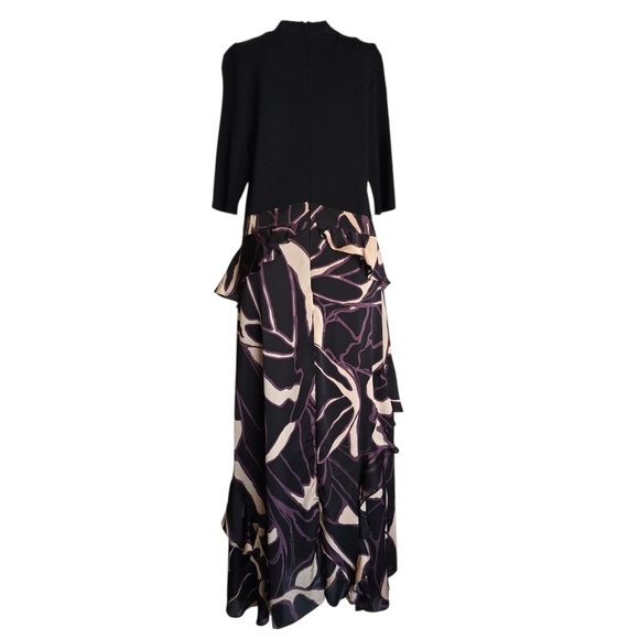 Ted Baker Serepha Fitted Knit Bodice Dress With Ruffle Skirt, Size 4 - Picture 6 of 9